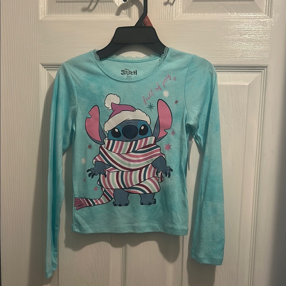 Disney Stitch Kids Long Sleeve Shirt - Blue